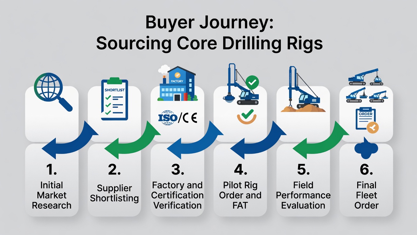 Core Drilling Rig Buyer Journey Workflow Core Drilling Rig Buyer Journey Workflow