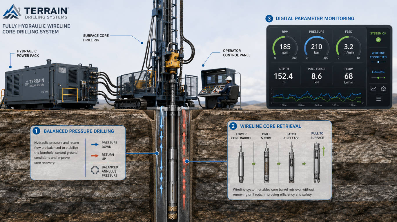 Hydraulic Wireline Core Drilling Technology Hydraulic Wireline Core Drilling Technology