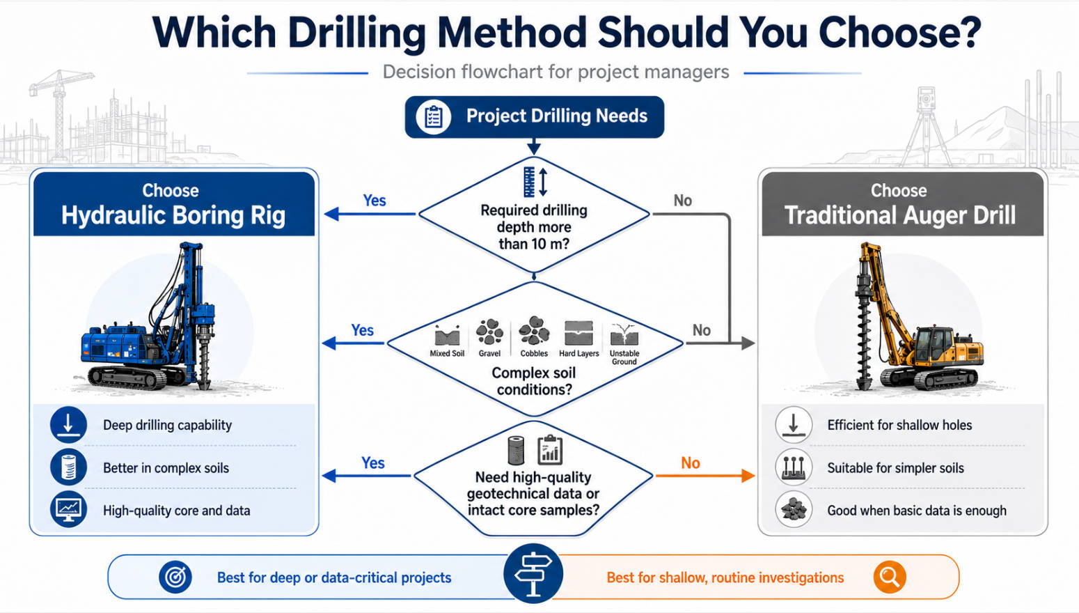 Drilling Method Selection Flowchart Drilling Method Selection Flowchart