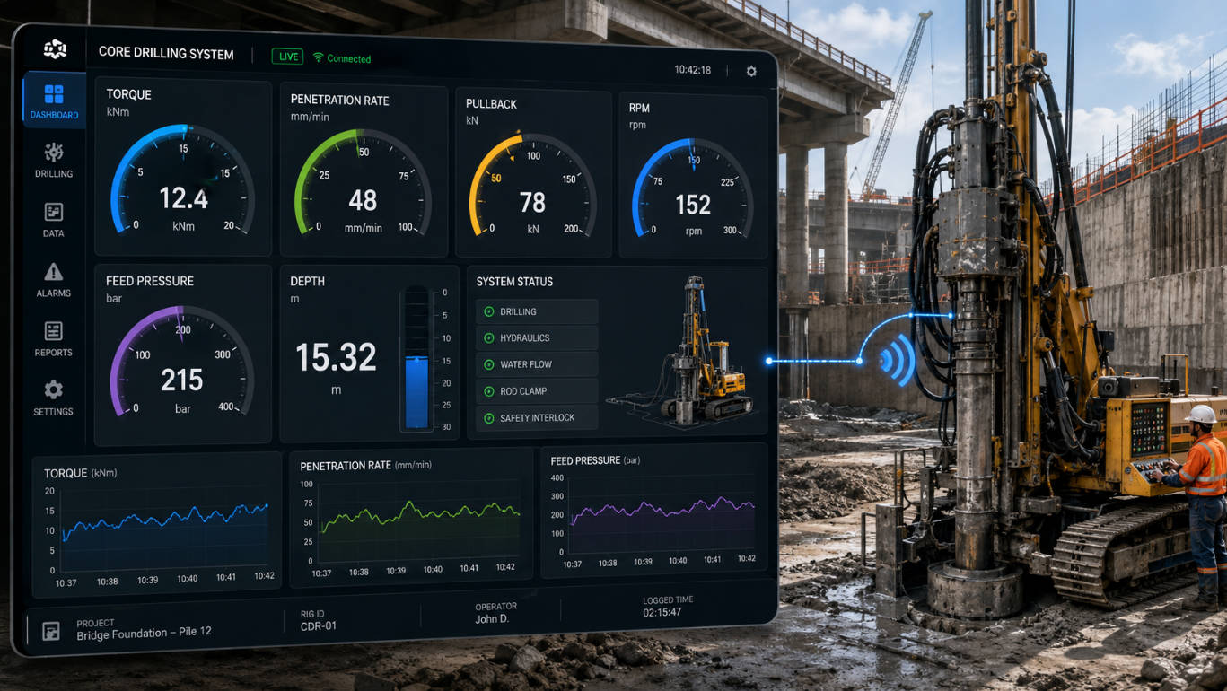 Real Time Drilling Data Monitoring Interface Real Time Drilling Data Monitoring Interface