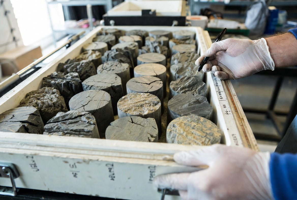 Core Sample From Diamond Drilling