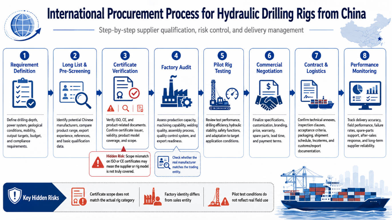 Hydraulic Drilling Rig Sourcing Workflow And Risk Control
