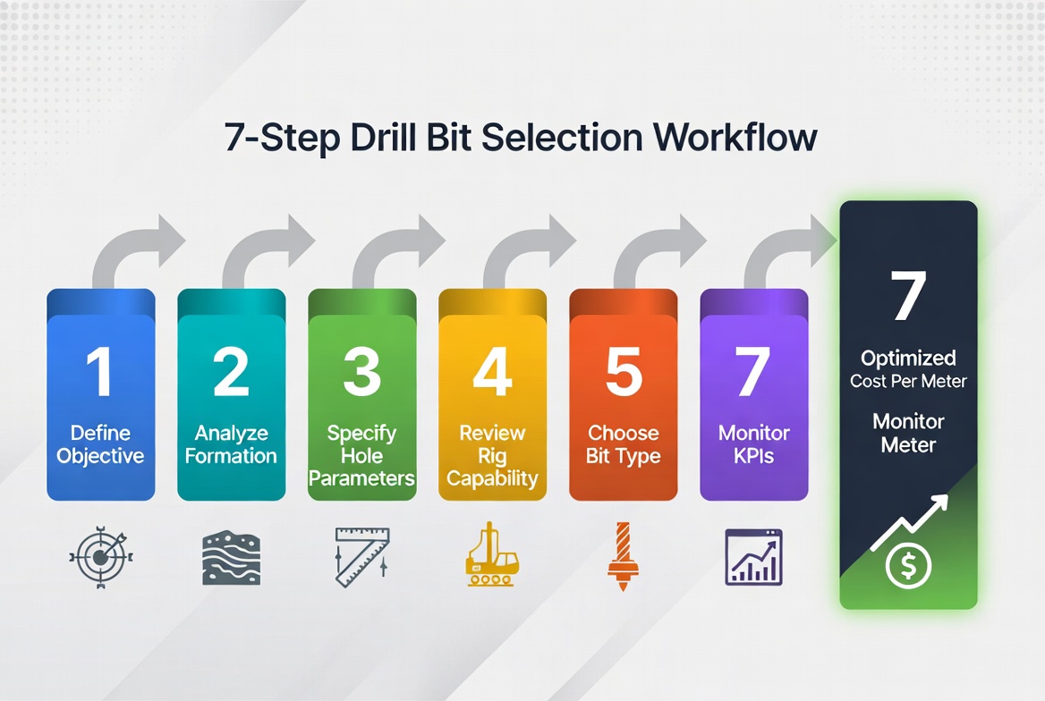 Mining Drill Bit Selection Workflow