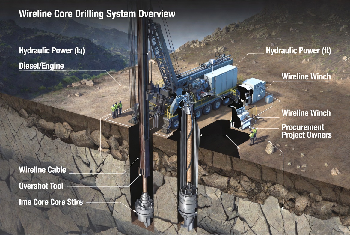 Hydraulic Wireline Core Drilling Rig Overview