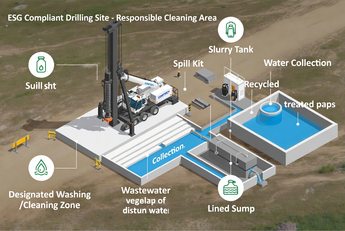 Environment Friendly Rig Cleaning Layout