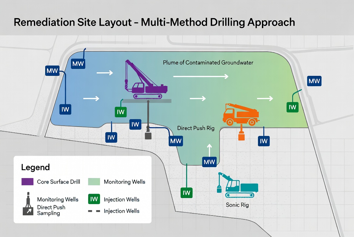Multi Rig Drilling Layout Plan