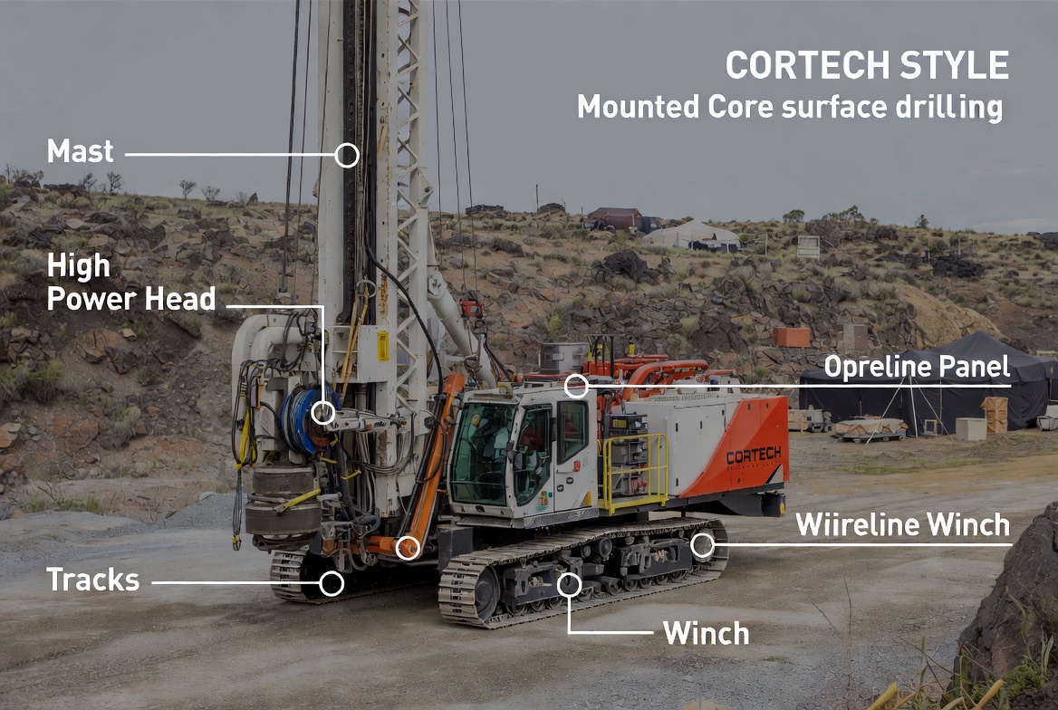 Core Surface Mobile Drilling Rig Detail View