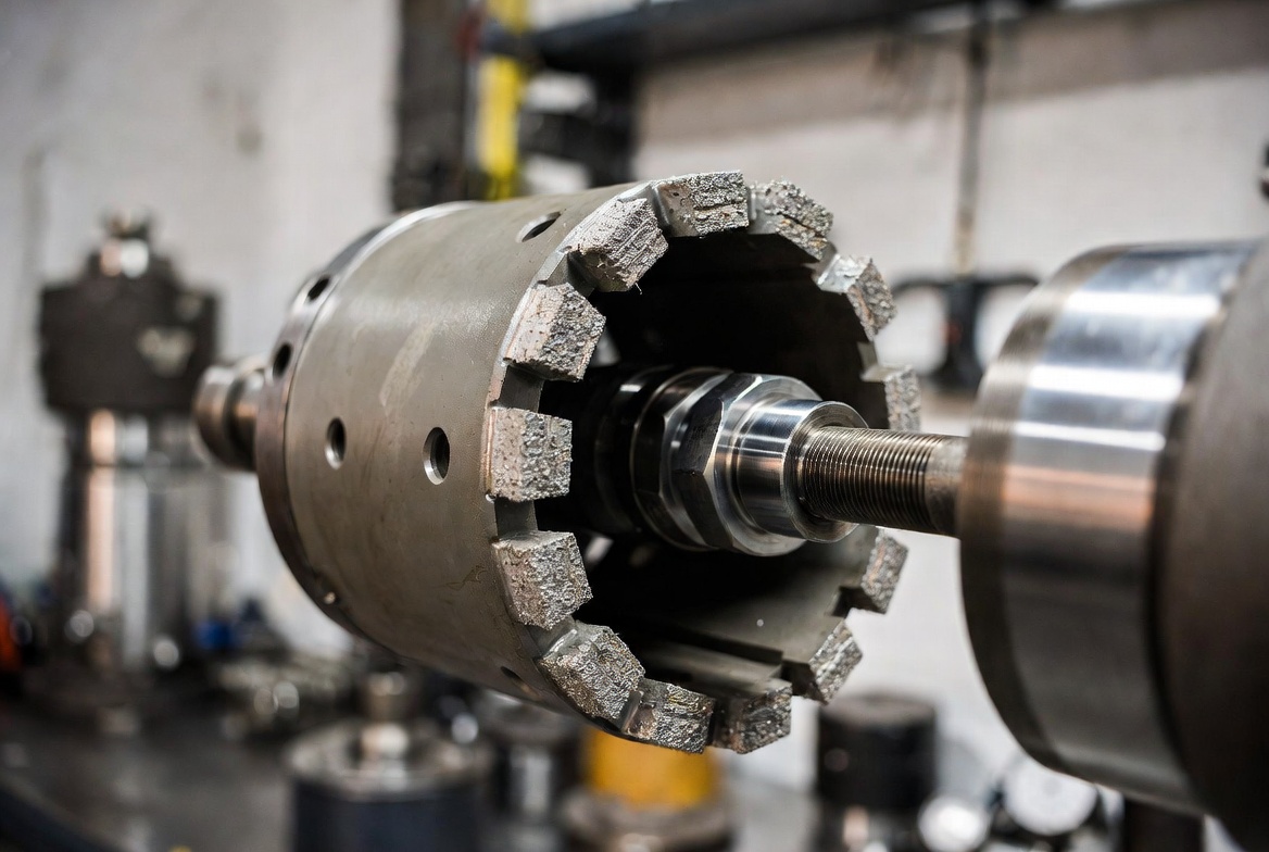 Diamond Core Bit And Core Barrel Detail