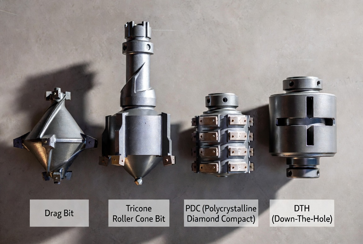 Drill Bit Types For Borehole Drilling