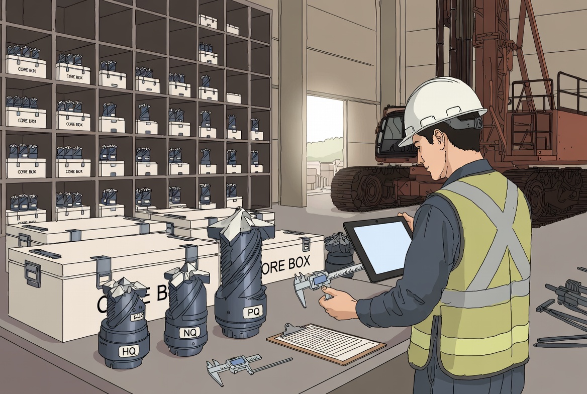 Core Drilling Bit Inspection Workflow