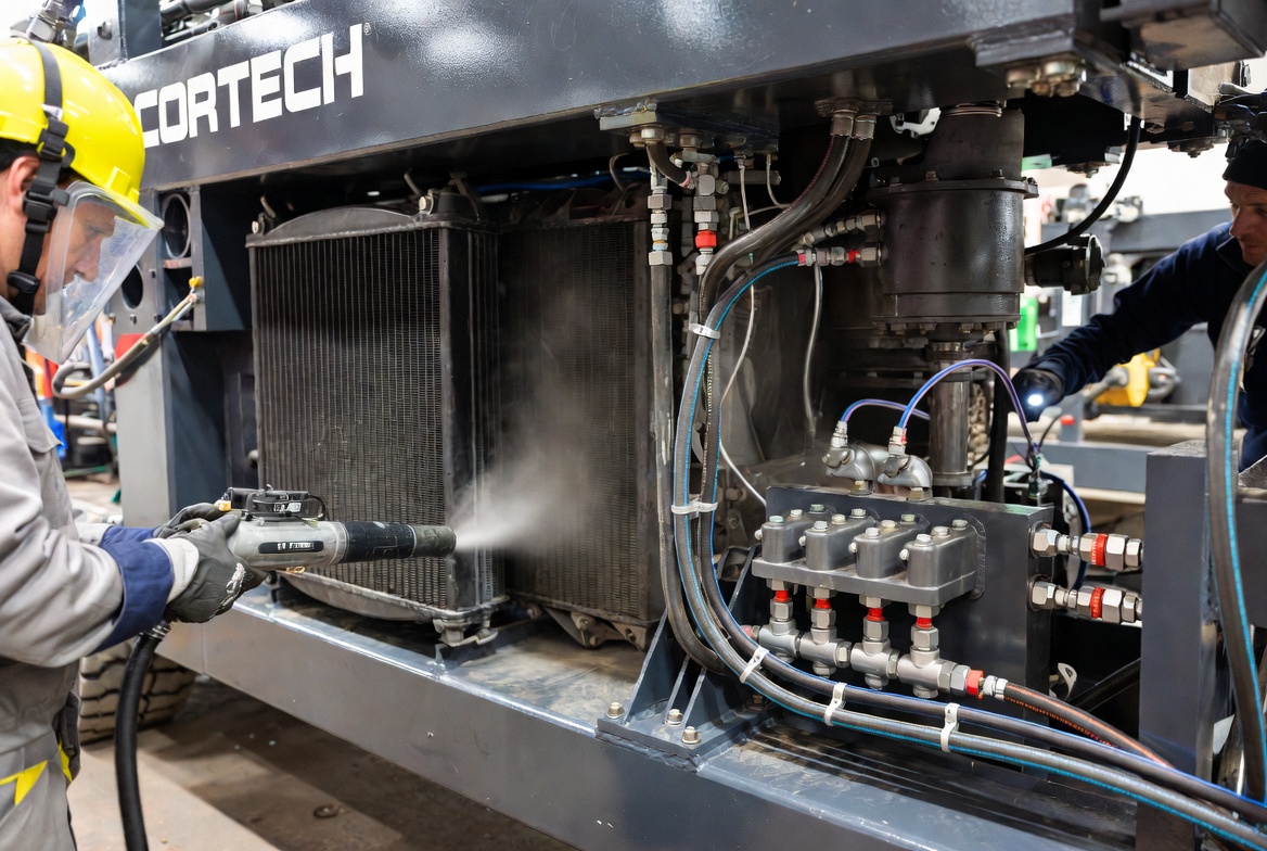 Hydraulic Cooling System Deep Cleaning